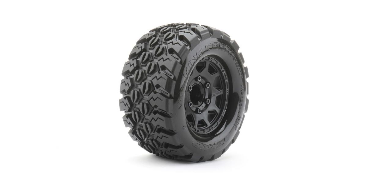 JetKo 1/10 King Cobra Extreme banden op 2.8'' zwarte velg - 1/2 offset - 12mm hex