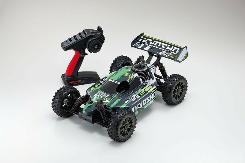 Kyosho Inferno Neo 3.0 nitro buggy RTR - Groen