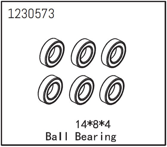 Lagers 14x8x4 (6 stuks)