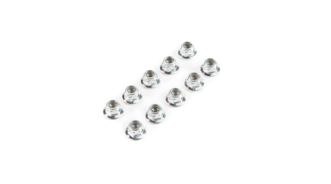 Losi - Lock Nut Flanged M5 X 0.8 Serrated (10) (LOS235015)