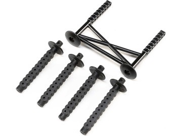 Losi - Rear Body Support and Body Posts Black: LMT (LOS241050) afbeelding