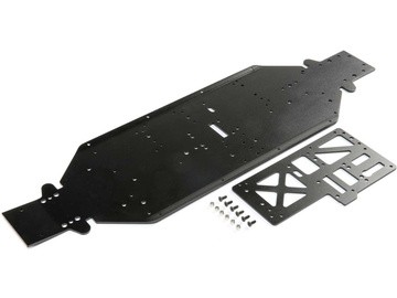 Losi - Chassis with Brace 4mm Black: DBXL-E 2.0 (LOS251090)