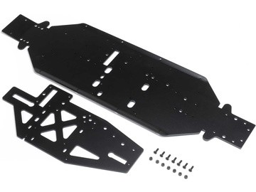 Losi - Chassis with Brace Plate 4mm Black: DBXL 2.0 (LOS251113) afbeelding