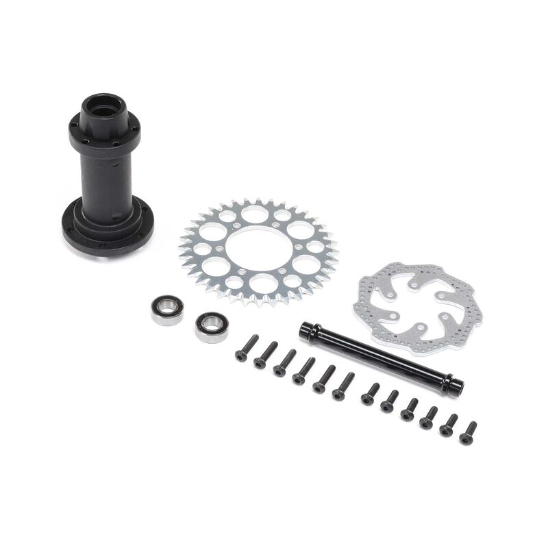 Losi - Complete Rear Hub Assembly: Promoto-MX (LOS262014)