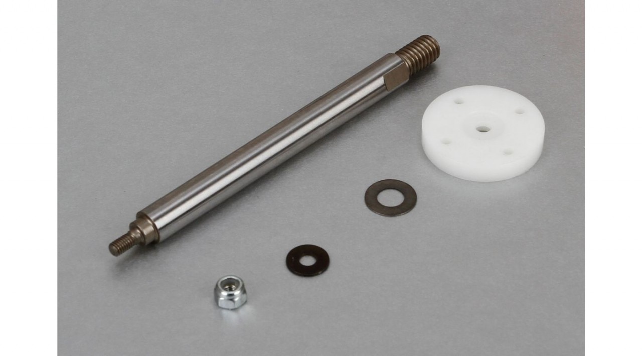 Nutted Shock Shaft & Piston Kit, Front: 5T (LOSB2871)