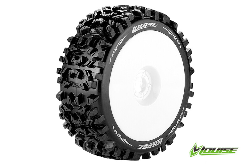 Louise B-PIONEER Soft banden op witte disc velgen voor 1/8 buggy afbeelding