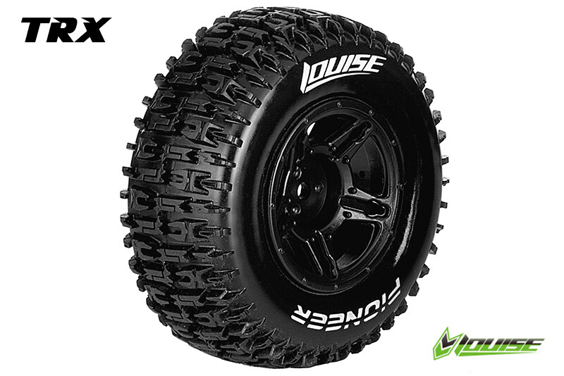 Louise SC-PIONEER shortcourse Soft banden op zwarte velgen - (Slash 2WD: RR, Slash 4x4: FR/RR) afbeelding