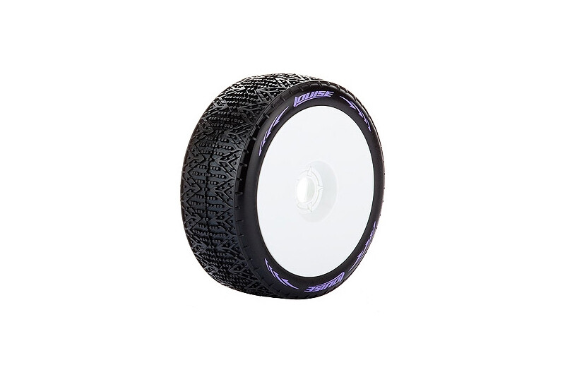 Louise B-PHANTOM Soft banden op witte disc velgen voor 1/8 buggy afbeelding