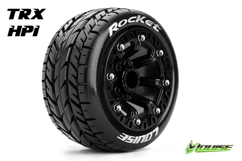 Louise ST-ROCKET Banden Set - Soft - 2.2" Velgen Zwart - Hex 12mm afbeelding