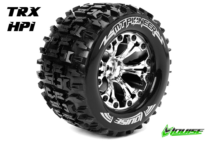 Louise MT-SPIDER Soft banden op 2.8" Velgen Chroom - 1/2" Offset - Hex 12mm afbeelding