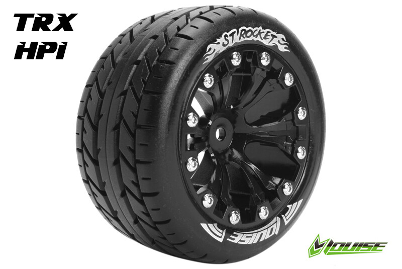 Louise ST-ROCKET Soft banden op 2.8" Velgen Zwart - 1/2" Offset - Hex 12mm afbeelding