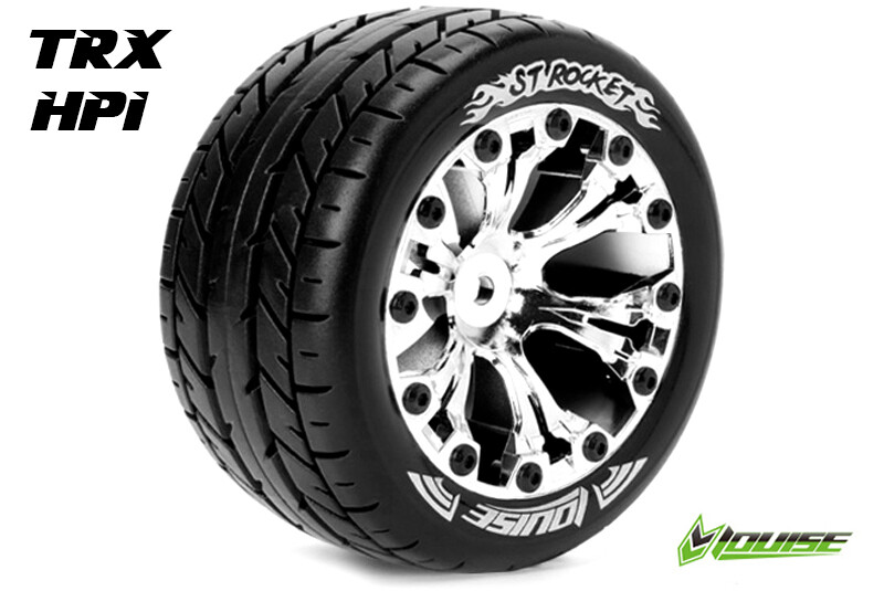 Louise ST-ROCKET Soft banden op 2.8" Velgen Chroom - 1/2" Offset - Hex 12mm afbeelding