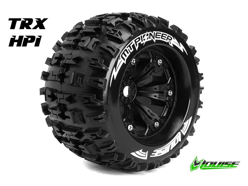 Louise MT-PIONEER Medium banden op zwarte velgen voor 1/8 MT - 0 offset afbeelding