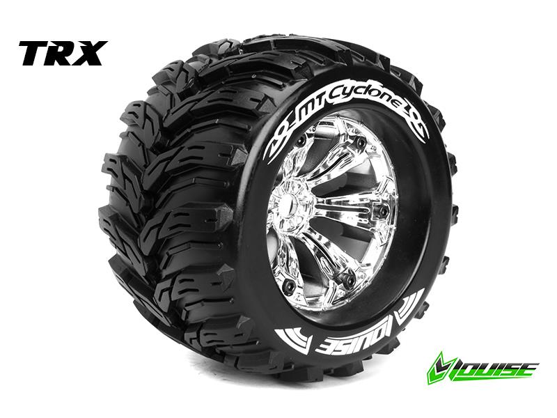Louise MT-CYCLONE Medium banden op chrome velgen voor 1/8 MT - 1/2 offset afbeelding