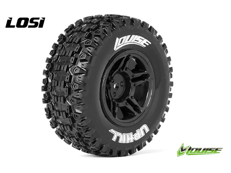 Louise SC-UPHILL shortcourse Soft banden op zwarte velgen - Losi 4x4 (FR)