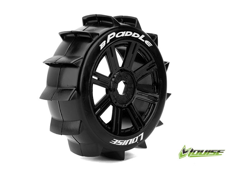 Louise B-PADDLE Soft banden op zwarte spaakvelgen voor 1/8 buggy afbeelding