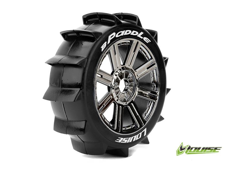 Louise B-PADDLE Soft banden op black chrome spaakvelgen voor 1/8 buggy afbeelding