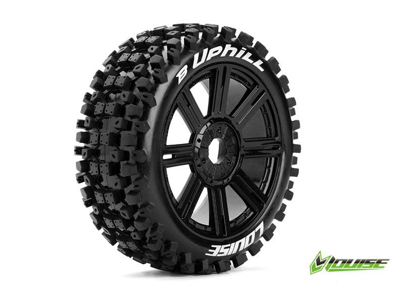 Louise B-UPHILL Soft banden op zwarte spaakvelgen voor 1/8 buggy afbeelding