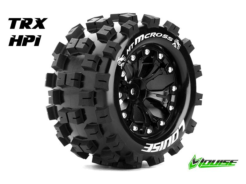 Louise MT-MCROSS banden op 2.8" Velgen Zwart - 1/2" Offset - Hex 12mm afbeelding