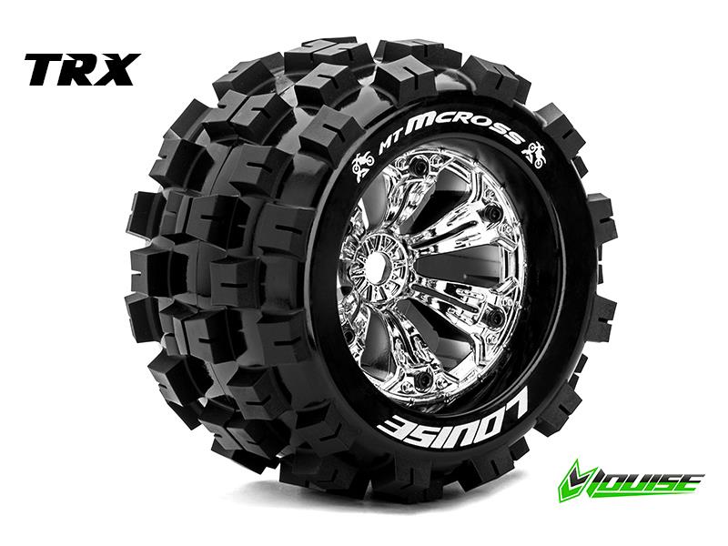 Louise MT-MCROSS Medium banden op chrome velgen voor 1/8 MT - 1/2 offset afbeelding