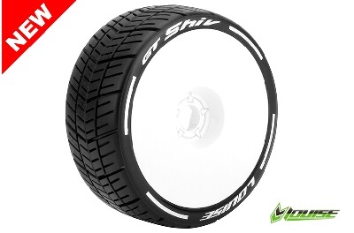 Louise GT-SHIV - MFT Super Soft banden op witte disc velgen voor 1/8 buggy