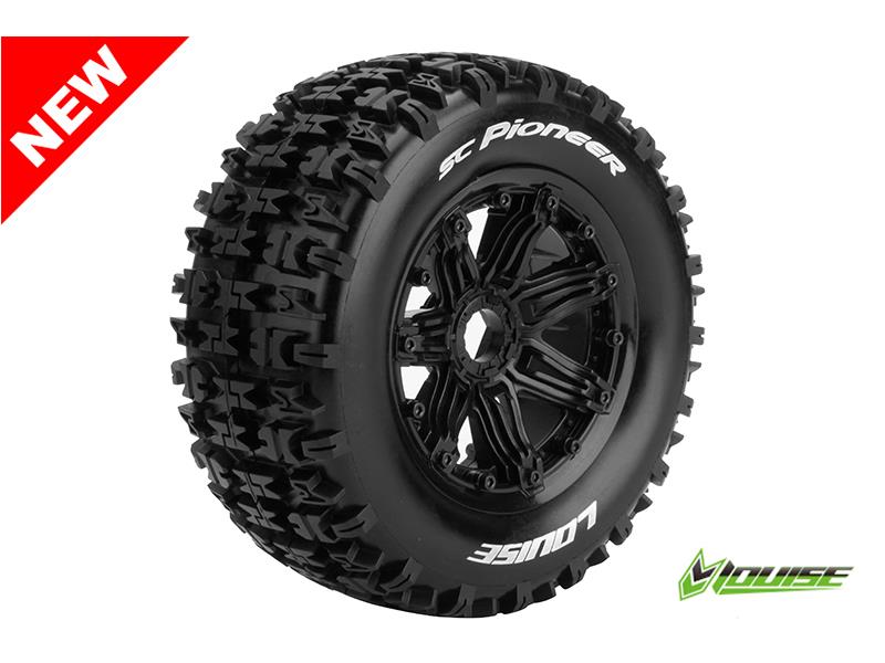 Louise SC-PIONEER Banden Set - Velgen Zwart - Hex 24mm afbeelding