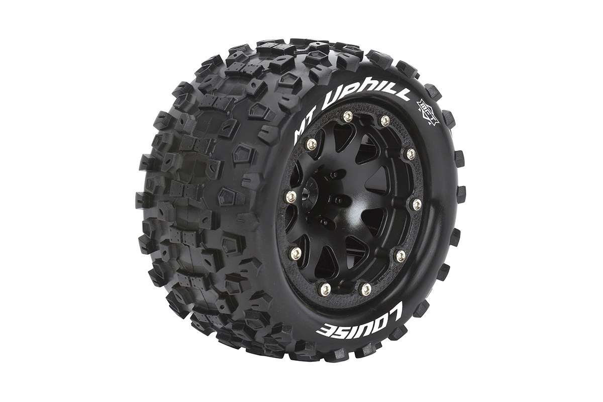Louise MT-Uphill - MFT 1/10 banden op zwarte 2.8" bead-lock velgen - 0 Offset - Hex 12mm afbeelding