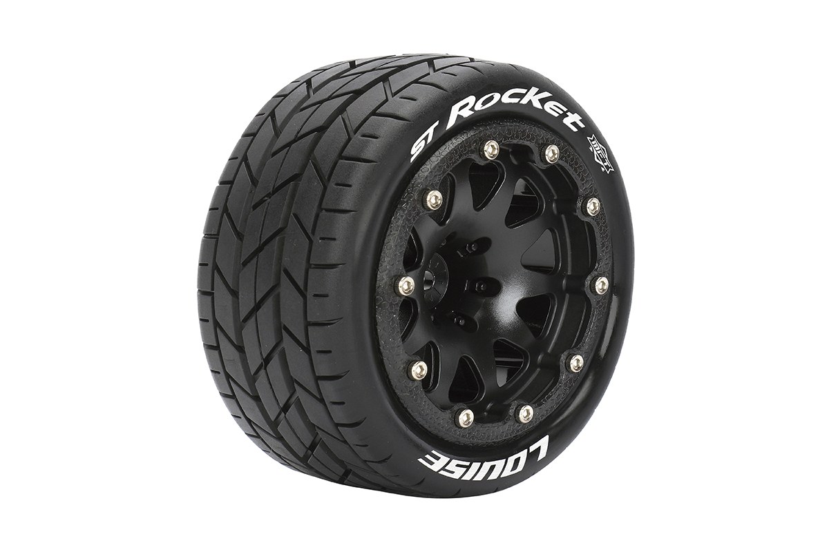 Louise ST-Rocket - MFT 1/10 banden op 2.8" bead-lock velgen Zwart - 1/2 Offset - Hex 14mm afbeelding