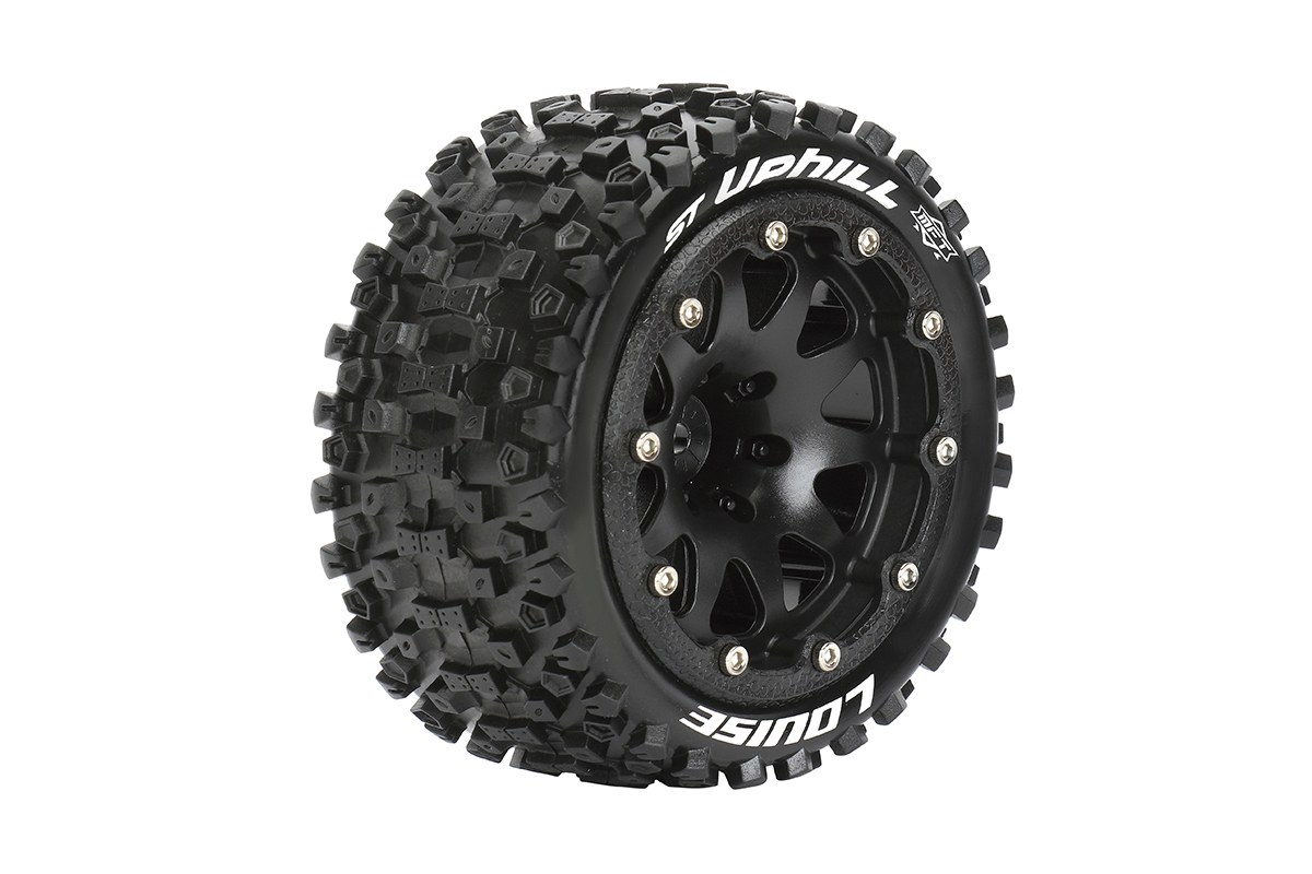Louise - ST-UPHILL - MFT 1/10 banden op 2.8" bead-lock velgen Zwart - 1/2 Offset - Hex 14mm afbeelding
