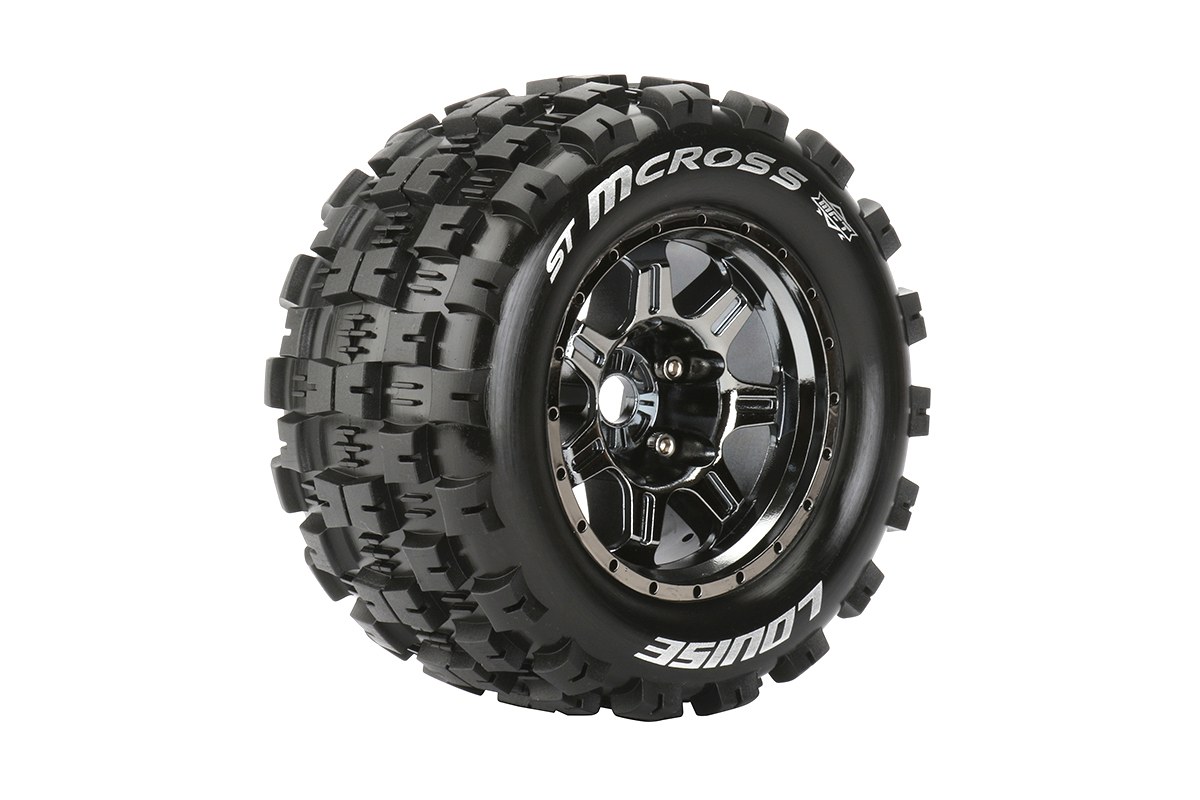 Louise ST-Mcross MFT banden op zwart/chrome velgen voor 1/8 ST - 0 offset afbeelding