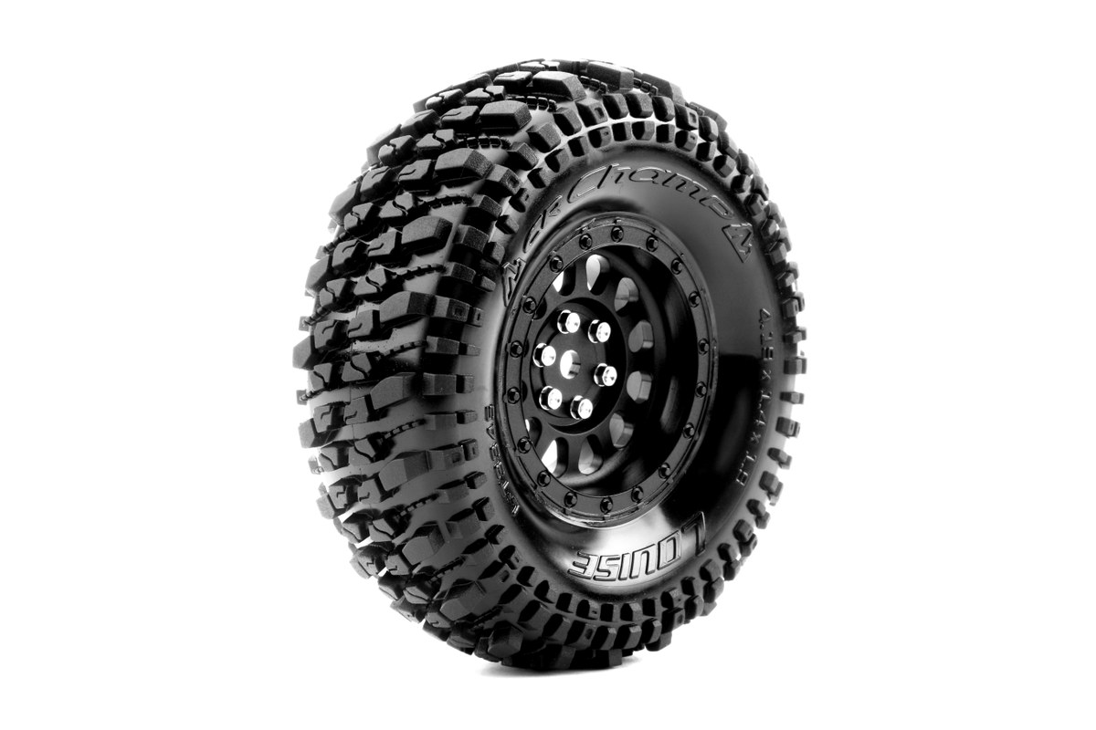Louise CR Champ 1/10 Crawler banden set op zwarte 1.9'' velgen Super Soft afbeelding
