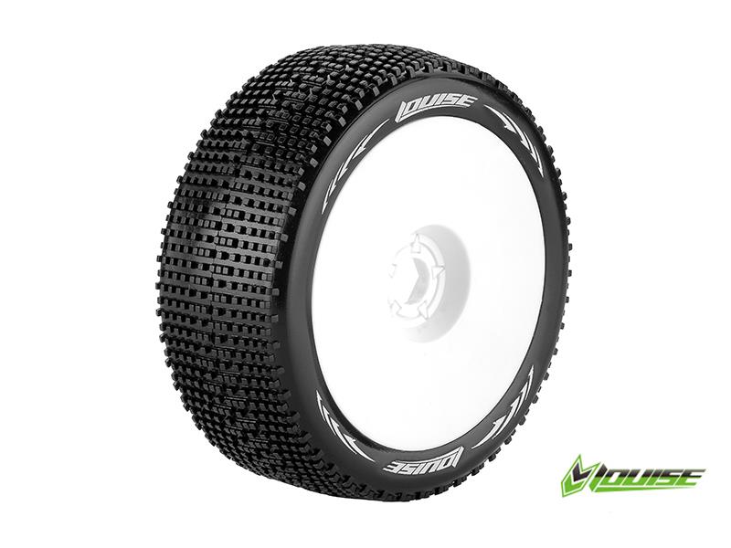 Louise B-GROOVE Soft banden op witte disc velgen voor 1/8 buggy afbeelding