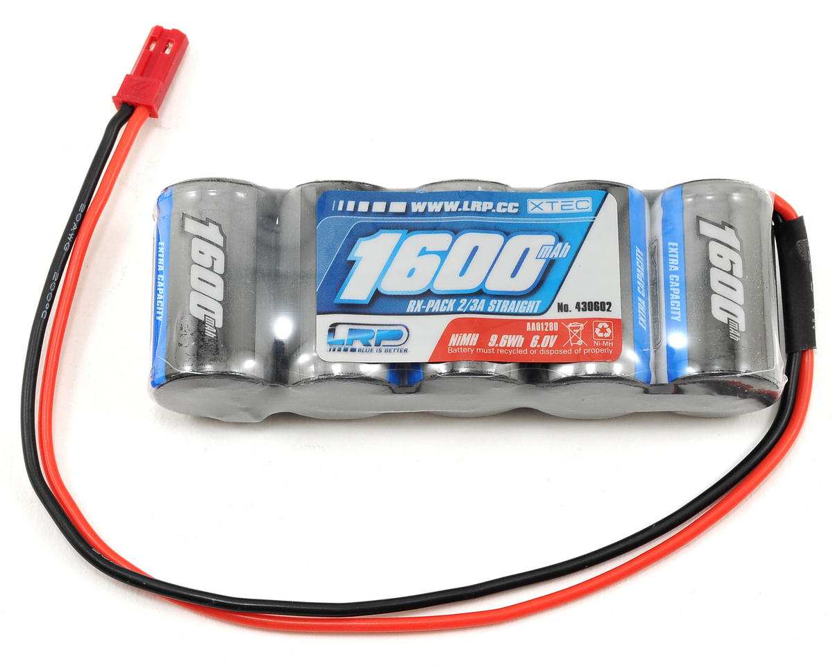 LRP XTEC nimh 1600mah 6V ontvanger accu - Straight