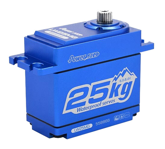 PowerHD PHD-LW25MG Waterproof, Metalen tandwielen, Alu. behuizing