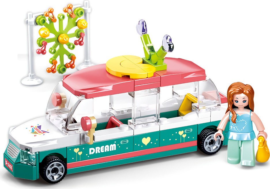 Sluban Kleine Limousine, Bouw set, Blokken, Bouw set limousine,