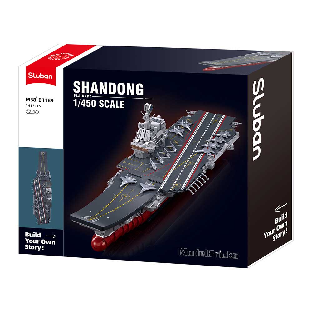Sluban - Shandong Slagschip | WW2 army piratenschip | Technic creator educatief speelgoed | Expert bouwpakketten voor volwassenen | Classic icons zeeslag boot modelbouw | incl elem