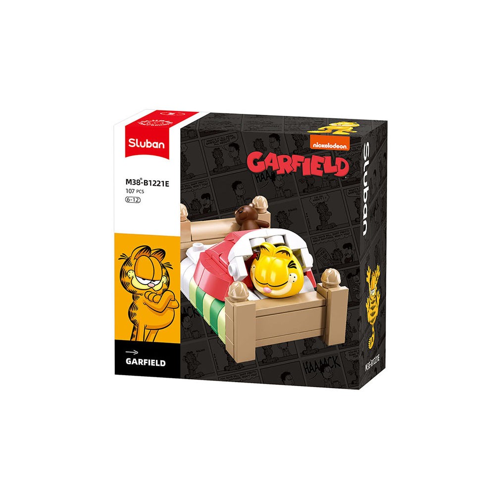 Sluban Garfield bouwstenen set - Bed (M38-B1221E)