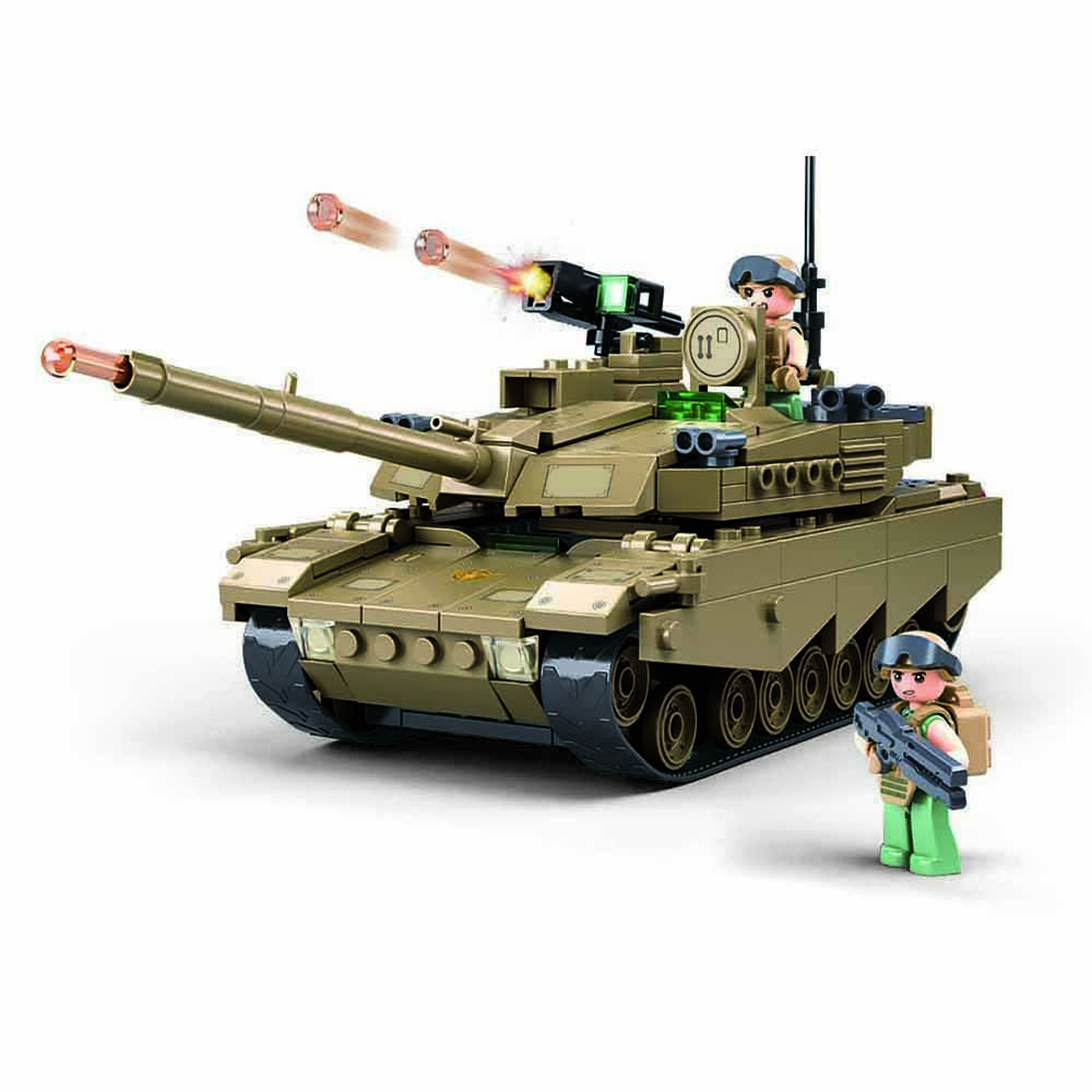 Sluban - Army tank OEF-M1XS, Sluban 1256, Sluban, Bouwblokken