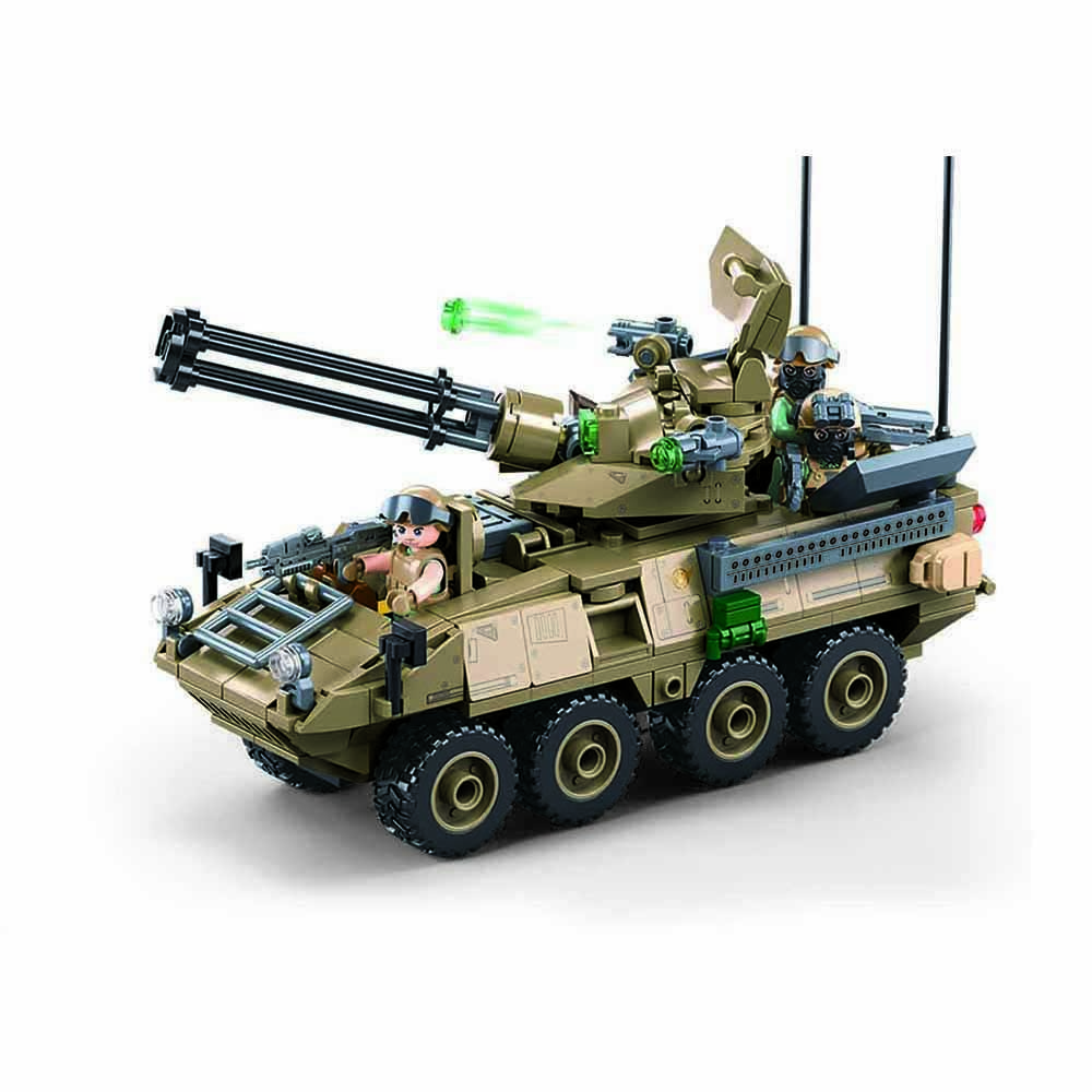 Sluban - Army tank OEF Stryker ADS, Sluban 1258, Bouwblokken, Sluban