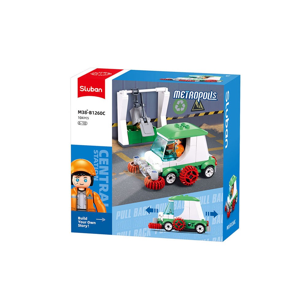 Sluban Metropolis veegmachine bouwstenen set