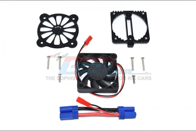 GPM - Aluminium Motor Heatsink with Cooling Fan, Zwart
