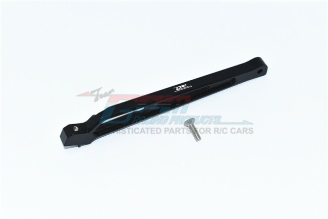 GPM Racing Aluminium Rear Chassis Brace, Zwart - Arrma Mojave 6S