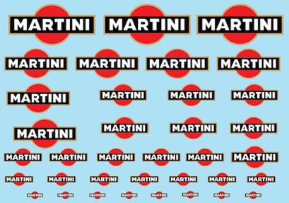 Martini stickervel - A5 afbeelding