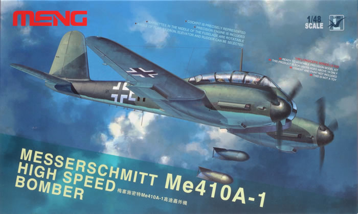 Meng 1/48 Messerschmitt Me 410A-1 High Speed Bomber afbeelding