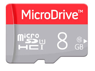 8GB microSD kaart Class 10