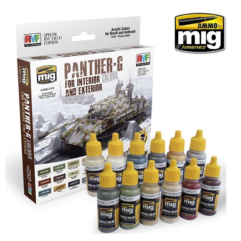 MIG Panther-G Colors Set Interior & Exterior