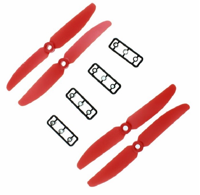 5x3 (5030) Propellers (2x CW & 2x CCW) - Rood 5x3 (5030) Propellers (2x CW & 2x CCW) - Rood