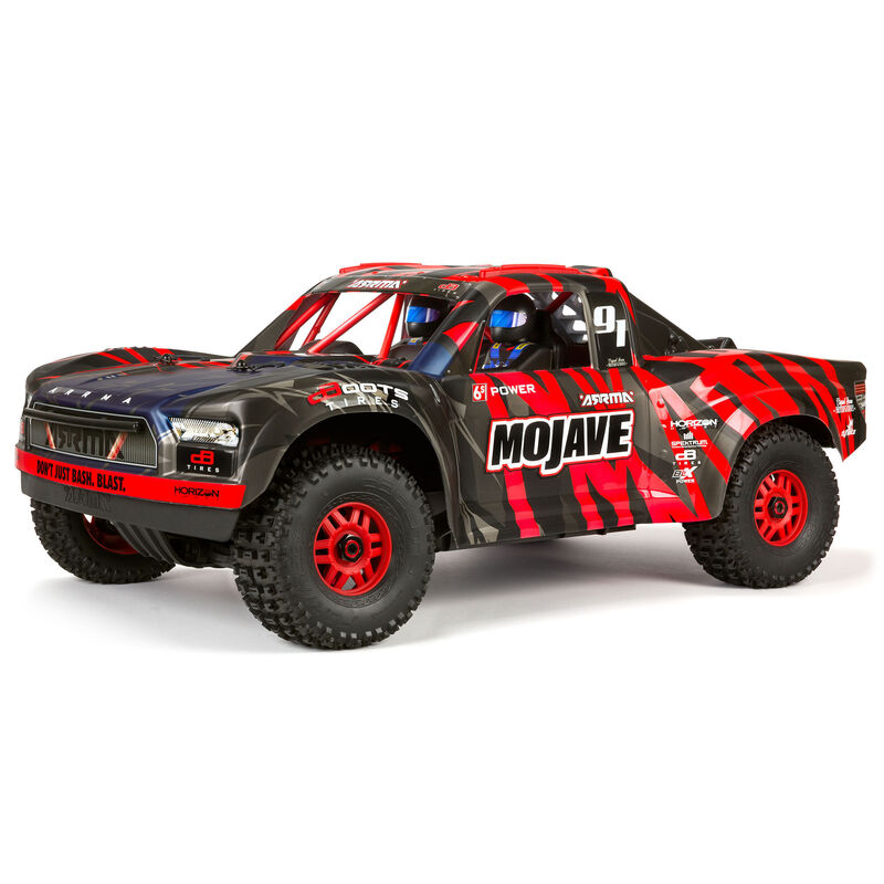 Arrma Mojave 6S BLX V2 1/7 Spektrum Firma RTR - Rood/Zwart afbeelding