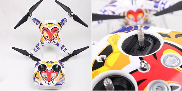 Sticker set voor de DJI Phantom 3 - Monkey King Purple afbeelding
