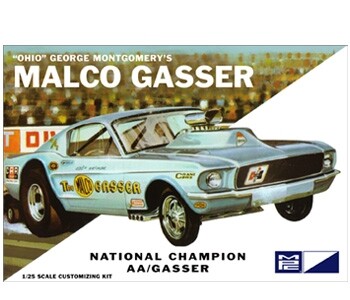 MPC Ohio George Malco Gasser 1967 Mustang Funny Car Light Blue 1/25